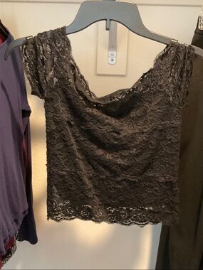 Express Black Lace Scoop-Neck Camisole